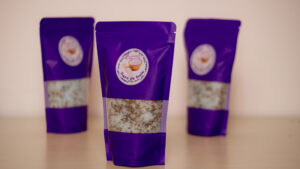 Sare de baie cu ulei esențial de lavandă